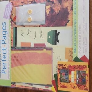 Colorbok Perfect Pages Scrapbook Kit, Natural Seasons Themed